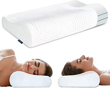 LAMB Memory Foam Pillow, Orthopaedic Pillow, Neck Support Pillow, Ergonomic Sleeping Pillow, Sandwich Pillow Suitable